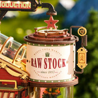 Robotime - Christmas Dream Gift Factory Wooden Music Box - Hobby Recreation Products