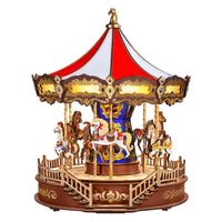 Robotime - Classic Carousel 3D Wooden Puzzle - Hobby Recreation Products