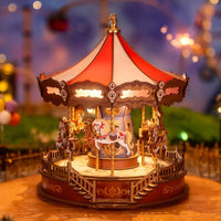 Robotime - Classic Carousel 3D Wooden Puzzle - Hobby Recreation Products