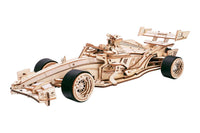 Robotime - F1 Racing Car, Mechanical Wood Models - Hobby Recreation Products