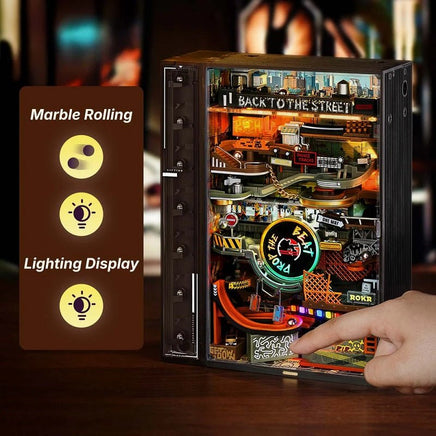 Robotime - Hip - Hop Street Marble Run Mechanical 3D Puzzle - Hobby Recreation Products