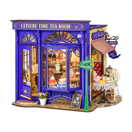 Robotime - Leisure Time Tea Room DIY Miniature House - Hobby Recreation Products