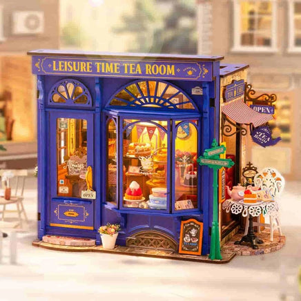Robotime - Leisure Time Tea Room DIY Miniature House - Hobby Recreation Products