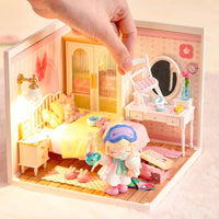 Robotime - Lovely Pink Bedroom DIY Miniature House - Hobby Recreation Products