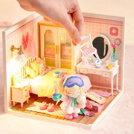 Robotime - Lovely Pink Bedroom DIY Miniature House - Hobby Recreation Products