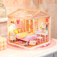 Robotime - Lovely Pink Bedroom DIY Miniature House - Hobby Recreation Products