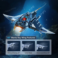 Robotime - Manta Ray Mechanical 3D Puzzle Kit - Hobby Recreation Products