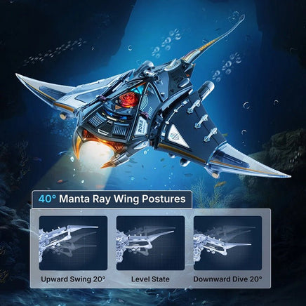 Robotime - Manta Ray Mechanical 3D Puzzle Kit - Hobby Recreation Products