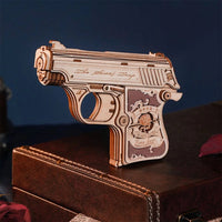 Robotime - Mini Gun Toy Wooden 3D Puzzle - Hobby Recreation Products