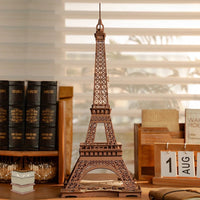 Robotime - Night of the Eiffel Tower 3D Wooden Puzzle - Hobby Recreation Products