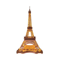 Robotime - Night of the Eiffel Tower 3D Wooden Puzzle - Hobby Recreation Products
