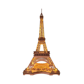 Robotime - Night of the Eiffel Tower 3D Wooden Puzzle - Hobby Recreation Products