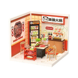 Robotime - Panda Hot Pot DIY Miniature House - Hobby Recreation Products