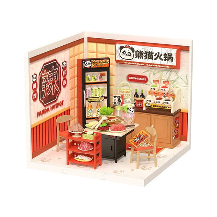 Robotime - Panda Hot Pot DIY Miniature House - Hobby Recreation Products