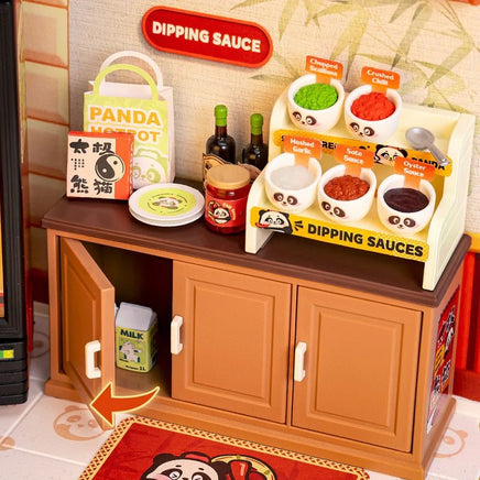 Robotime - Panda Hot Pot DIY Miniature House - Hobby Recreation Products