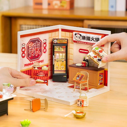 Robotime - Panda Hot Pot DIY Miniature House - Hobby Recreation Products