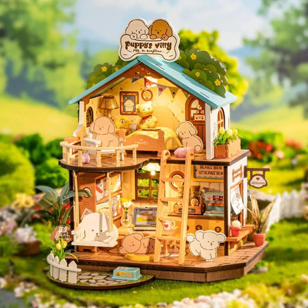 Robotime - Puppy's Cozy Villa DIY Miniature House - Hobby Recreation Products