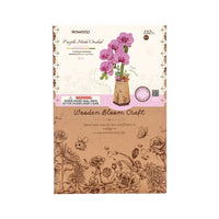 Robotime - Purple Moth Orchid DIY Wooden Flower - Hobby Recreation Products