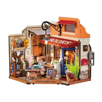 Robotime - Rolife Corner Bookstore, DIY Miniature House Kit - Hobby Recreation Products