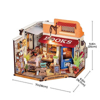 Robotime - Rolife Corner Bookstore, DIY Miniature House Kit - Hobby Recreation Products