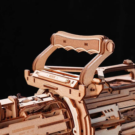 Robotime - Rotating Barrel Machine Gun Toy 3D Wooden Puzzle - Hobby Recreation Products