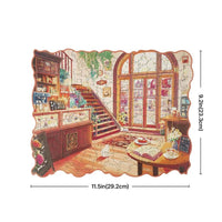 Robotime - Rowood Cozy Winter Cafe 200 - Piece Wooden Jigsaw Puzzle - Hobby Recreation Products