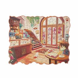 Robotime - Rowood Cozy Winter Cafe 200 - Piece Wooden Jigsaw Puzzle - Hobby Recreation Products