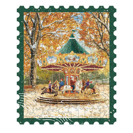 Robotime - Rowood Golden Autumn Carousel Wooden Jigsaw Puzzle - Hobby Recreation Products