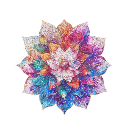 Robotime - Rowood Mystic Mandala Flower 200pc Wooden Jigsaw Puzzle - Hobby Recreation Products