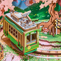 Robotime - Sakura Dreamy Tour DIY Music Box 3D Wooden Puzzle - Hobby Recreation Products