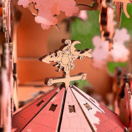 Robotime - Sakura Tree House, DIY Wooden 3D Puzzle - Hobby Recreation Products