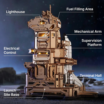 Robotime - Space Shuttle Mechanical 3D Wooden Puzzle - Hobby Recreation Products