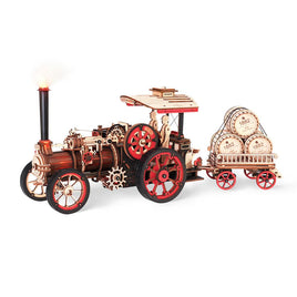 Robotime - Steam Engine Mechanical 3D Wooden Puzzle - Hobby Recreation Products