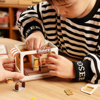 Robotime - Teddy's Breadbox Shop DIY Miniature House Kit - Hobby Recreation Products
