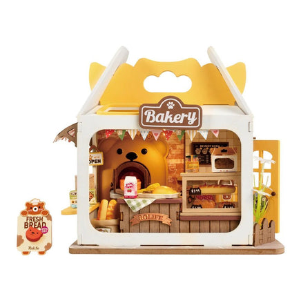 Robotime - Teddy's Breadbox Shop DIY Miniature House Kit - Hobby Recreation Products