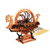 Robotime - Viking Dragon Ship, Mechanical 3D Wooden Puzzle - Hobby Recreation Products