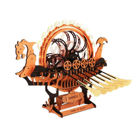 Robotime - Viking Dragon Ship, Mechanical 3D Wooden Puzzle - Hobby Recreation Products