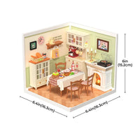 Robotime - Warm Dining Room Plastic DIY Miniature House - Hobby Recreation Products