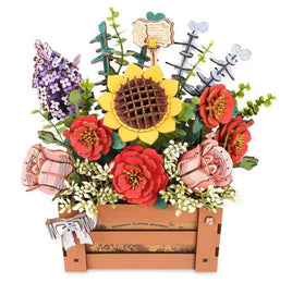 Robotime - Wooden Flower Box - Wood Bloom Craft - Hobby Recreation Products