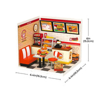 Robotime - Yum Yum Burgers DIY Plastic Miniature House - Hobby Recreation Products