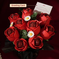 Robotime - Foral Art Red Rose Bouquet