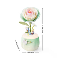 Robotime - Floral Art Minty Camellia Lamp