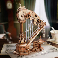 Robotime - Magic Harp Music Box Wooden 3D Puzzle