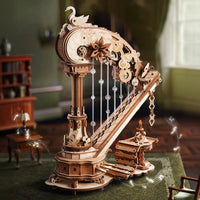 Robotime - Magic Harp Music Box Wooden 3D Puzzle