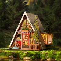 Robotime - A-Frame Cabin, DIY Miniature House