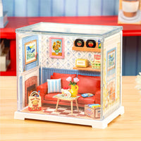 Robotime - Country Blue Lounge, DIY Miniature House