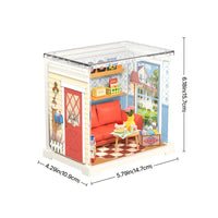 Robotime - Country Blue Lounge, DIY Miniature House