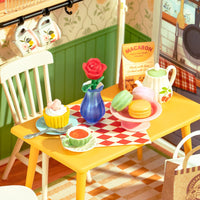 Robotime - Floral Dinig Room, DIY Miniature House