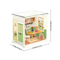 Robotime - Floral Dinig Room, DIY Miniature House
