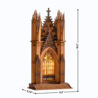 Robotime - Rose Window Twin Tower Cathedral